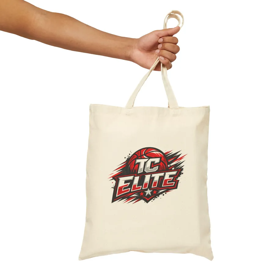 TC Elite Logo Cotton Canvas Tote
